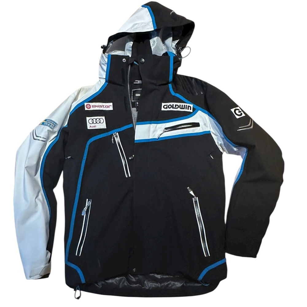 Goldwin Ski Team Sweden Alpine Wear hoodie ski jacket Large